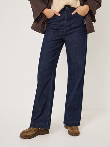 Tamaris Flared Jeans in Blauw: voorkant