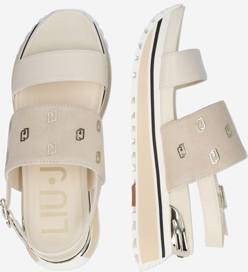 Liu Jo Sandalen met riem 'MAXI WONDER' in Beige