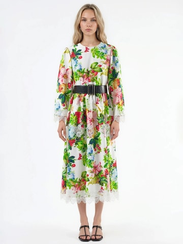 MSN Collection - Vestido em mistura de cores: frente