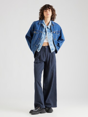 LEVI'S ® Wide Leg Bukser med lægfolder 'Pleated Wideleg Trouser' i blå