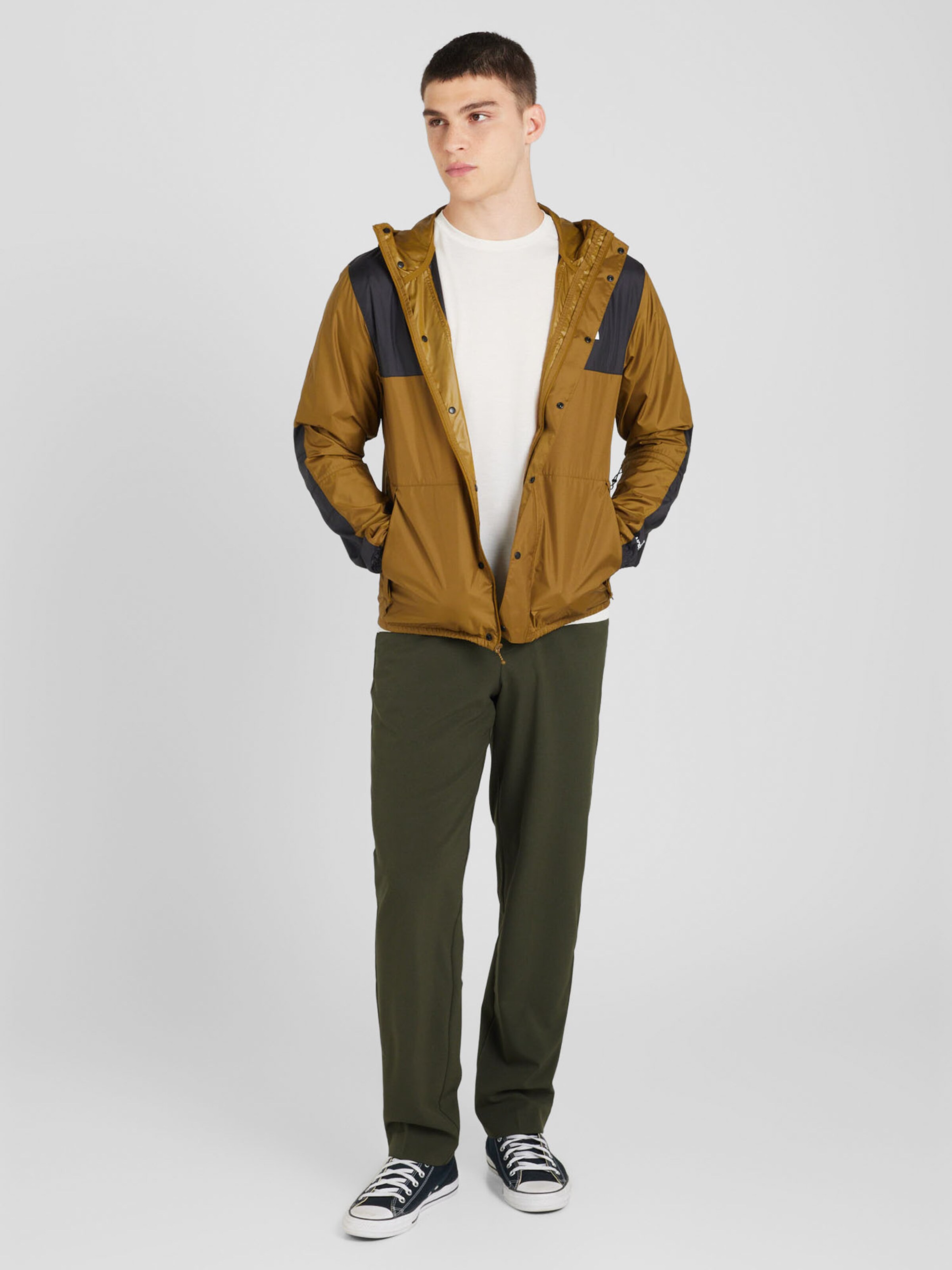 North face khaki and black jacket hotsell