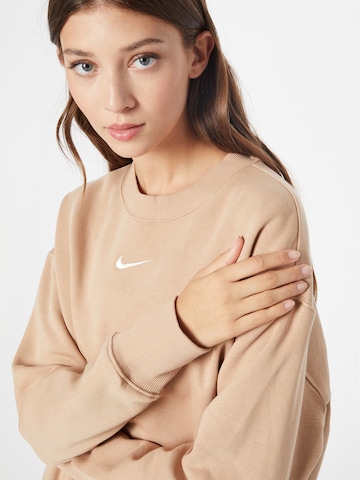 Nike Sportswear Mikina – béžová