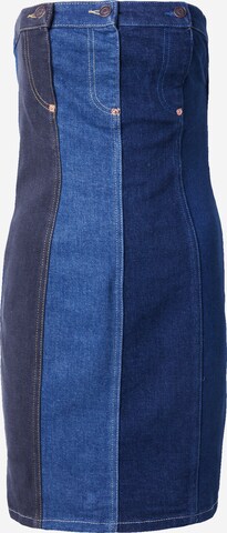 Moschino Jeans Jurk in Blauw: voorkant