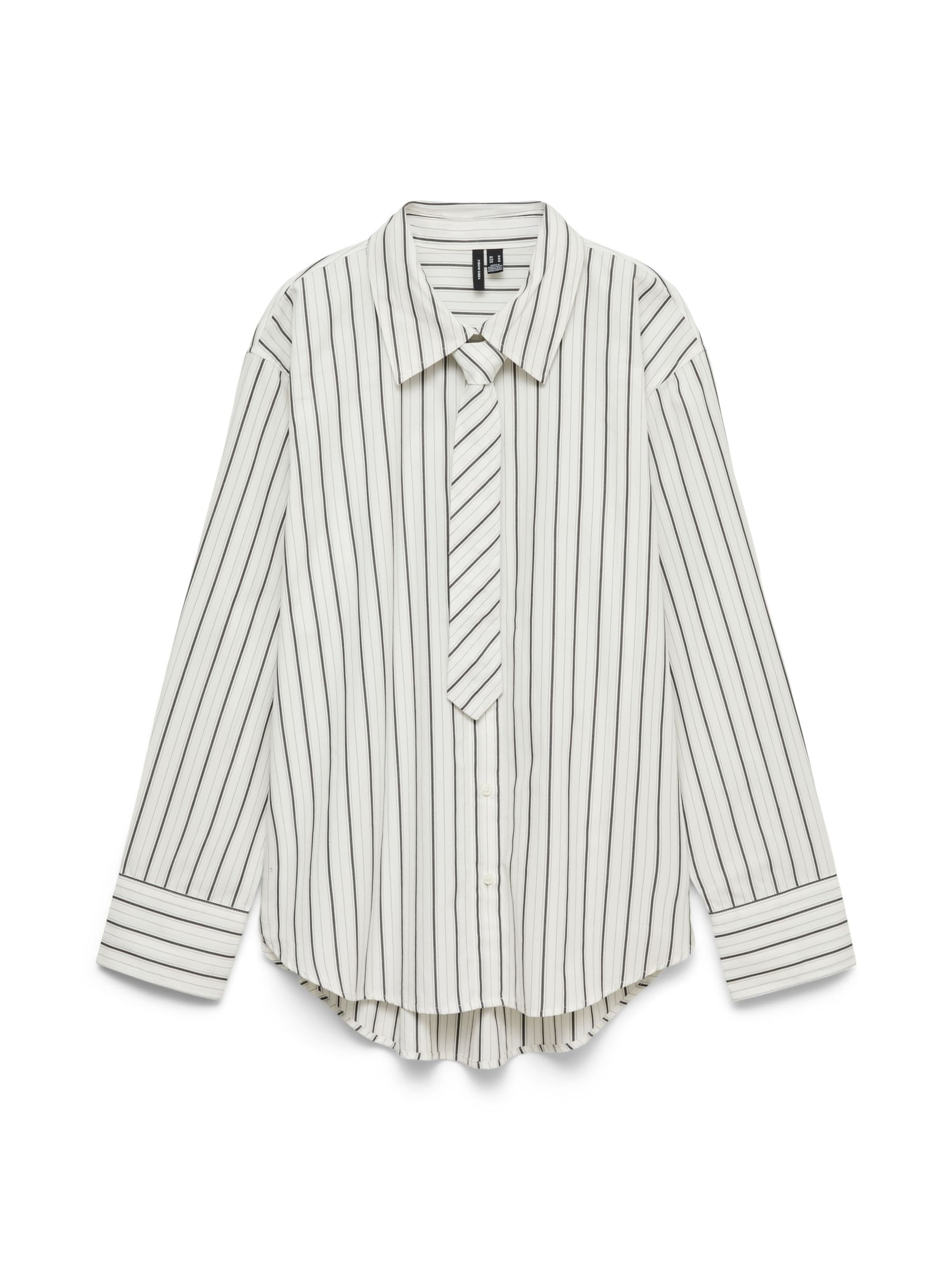 VERO MODA Blouse 'VMAnya' in M in de kleur Zwart / Wit, Productweergave