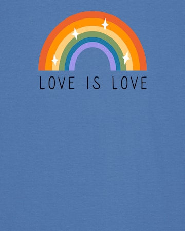 T-Shirt 'Love is Love' Watapparel en bleu