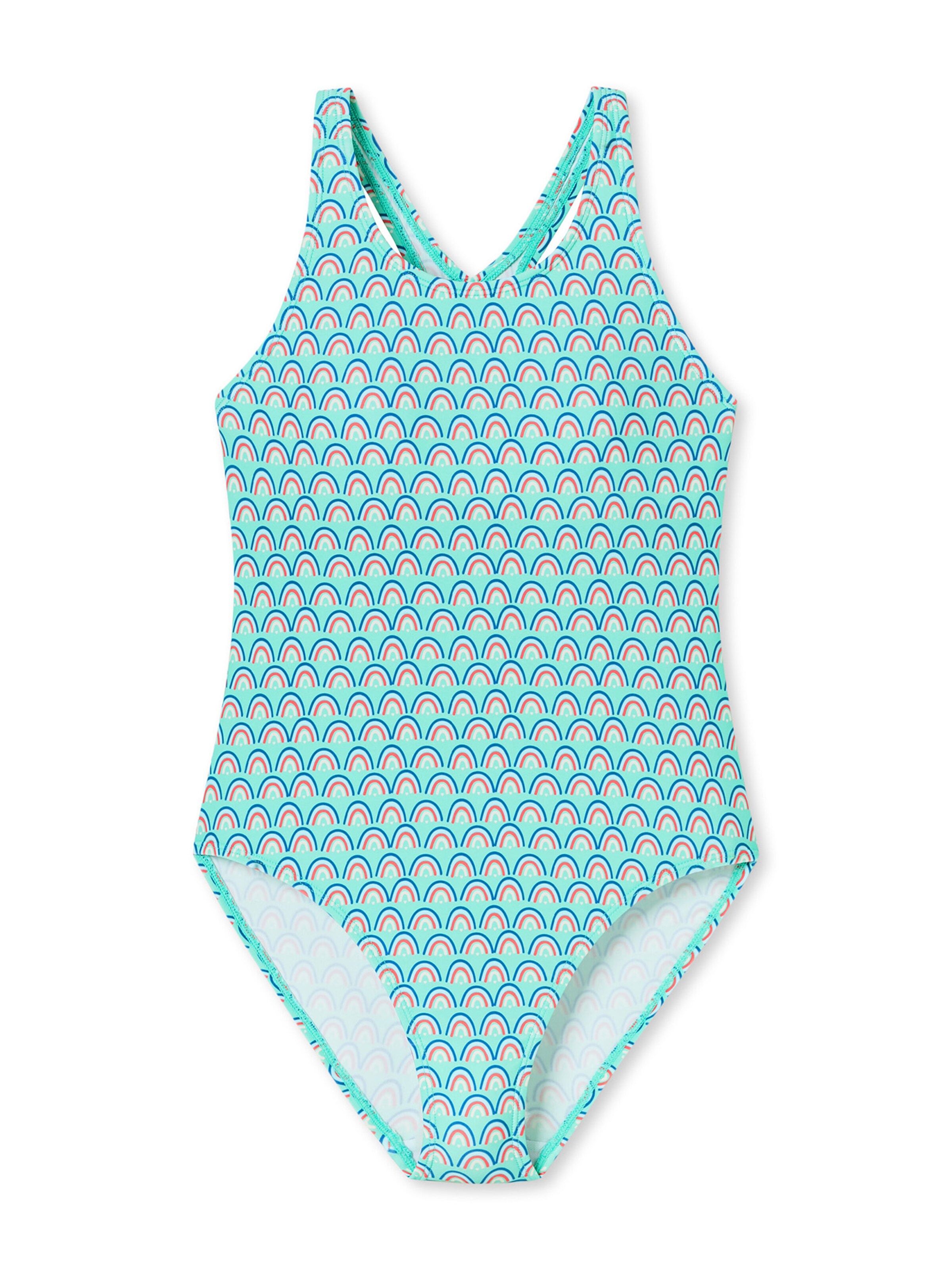 SCHIESSER Badpak ' Aqua Teens Girls ' in Blauw: voorkant