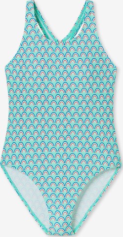 SCHIESSER Badpak ' Aqua Teens Girls ' in Blauw: voorkant