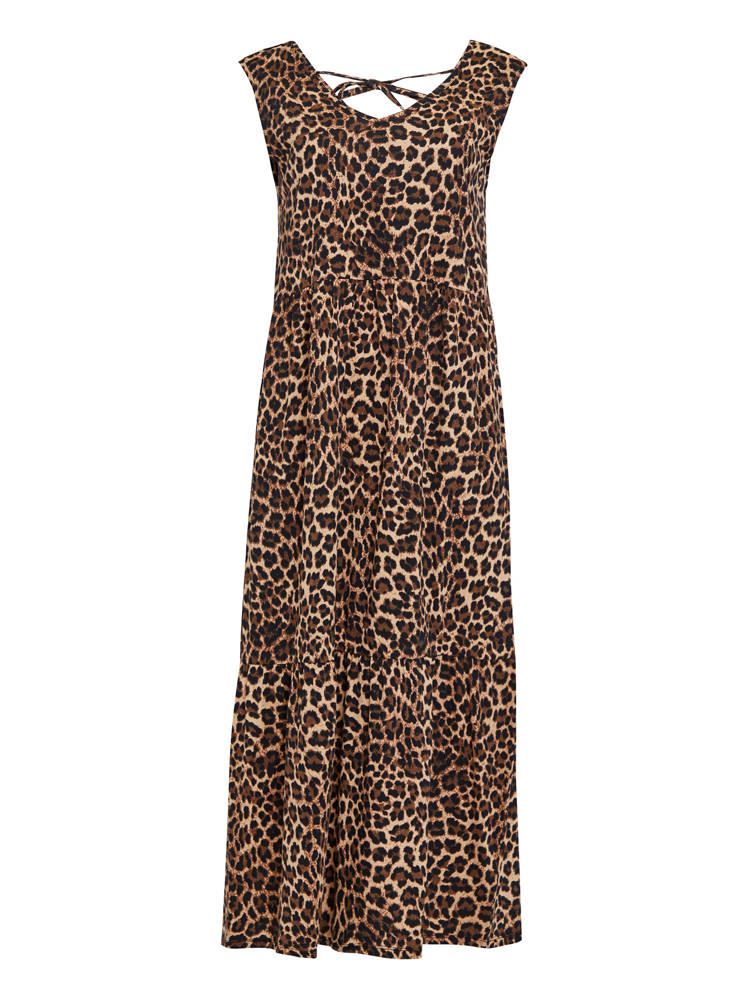 Threadbare Kleid 'Byers Tiered' in Beige: Vorderseite