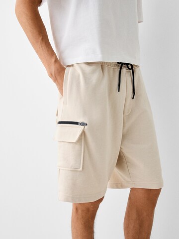 Loosefit Pantaloni cargo di Bershka in beige