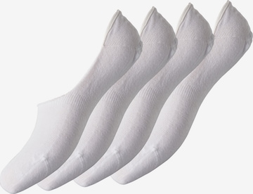 PIECES Дамски чорапи тип терлици в бяло