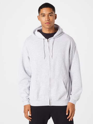 Veste de survêtement BDG Urban Outfitters en gris : devant