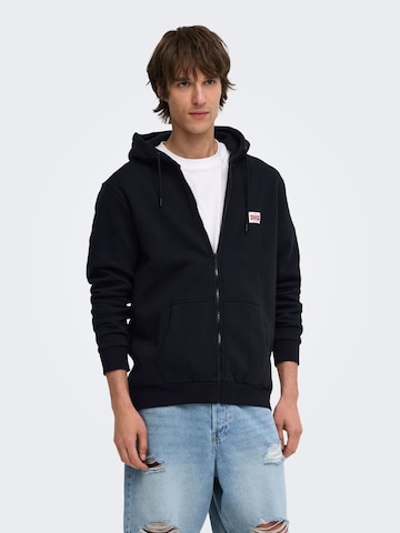 Giacca di felpa 'ONSCeres' di Only & Sons in blu: frontale