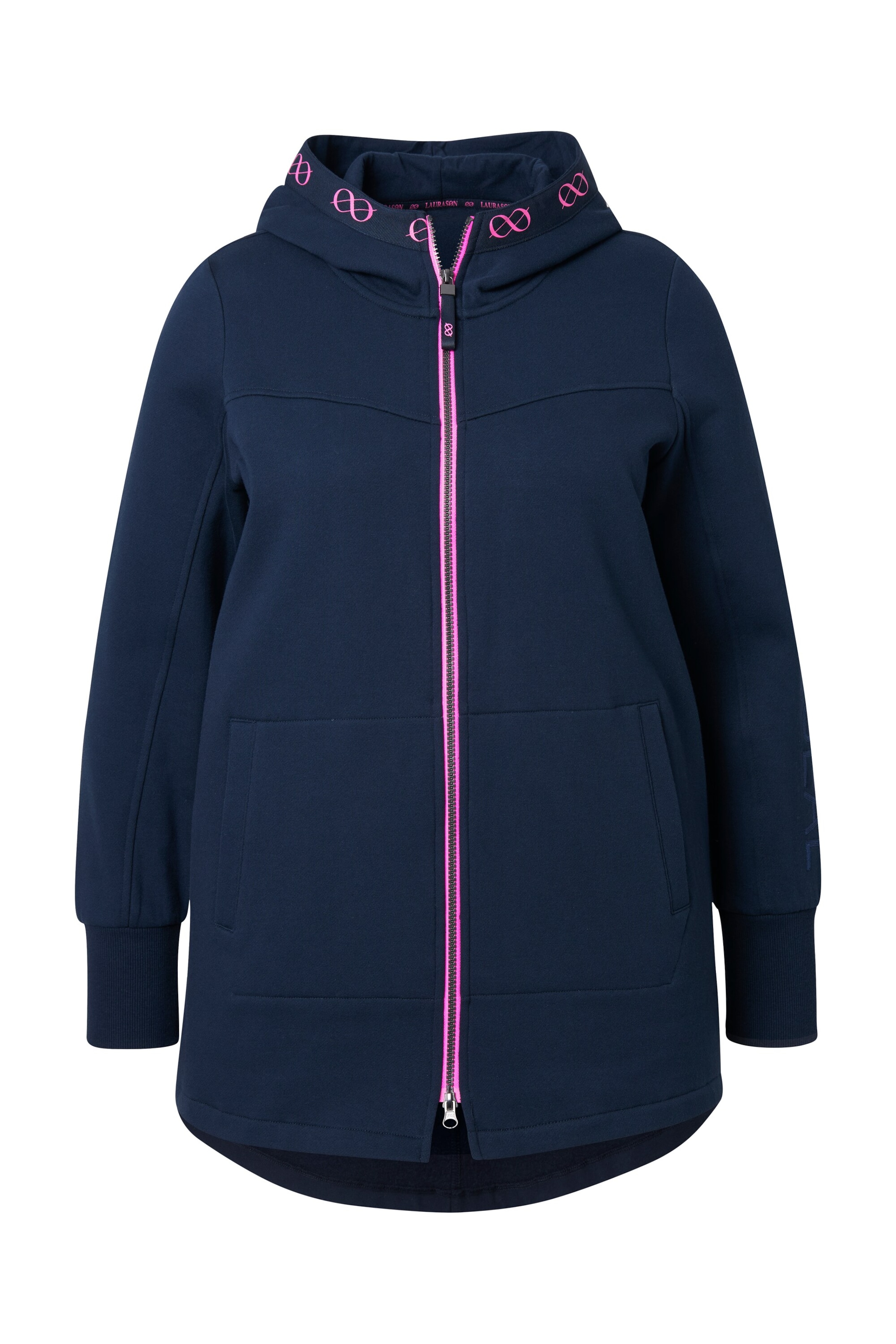 LAURASØN Sweat jacket in Blue: front