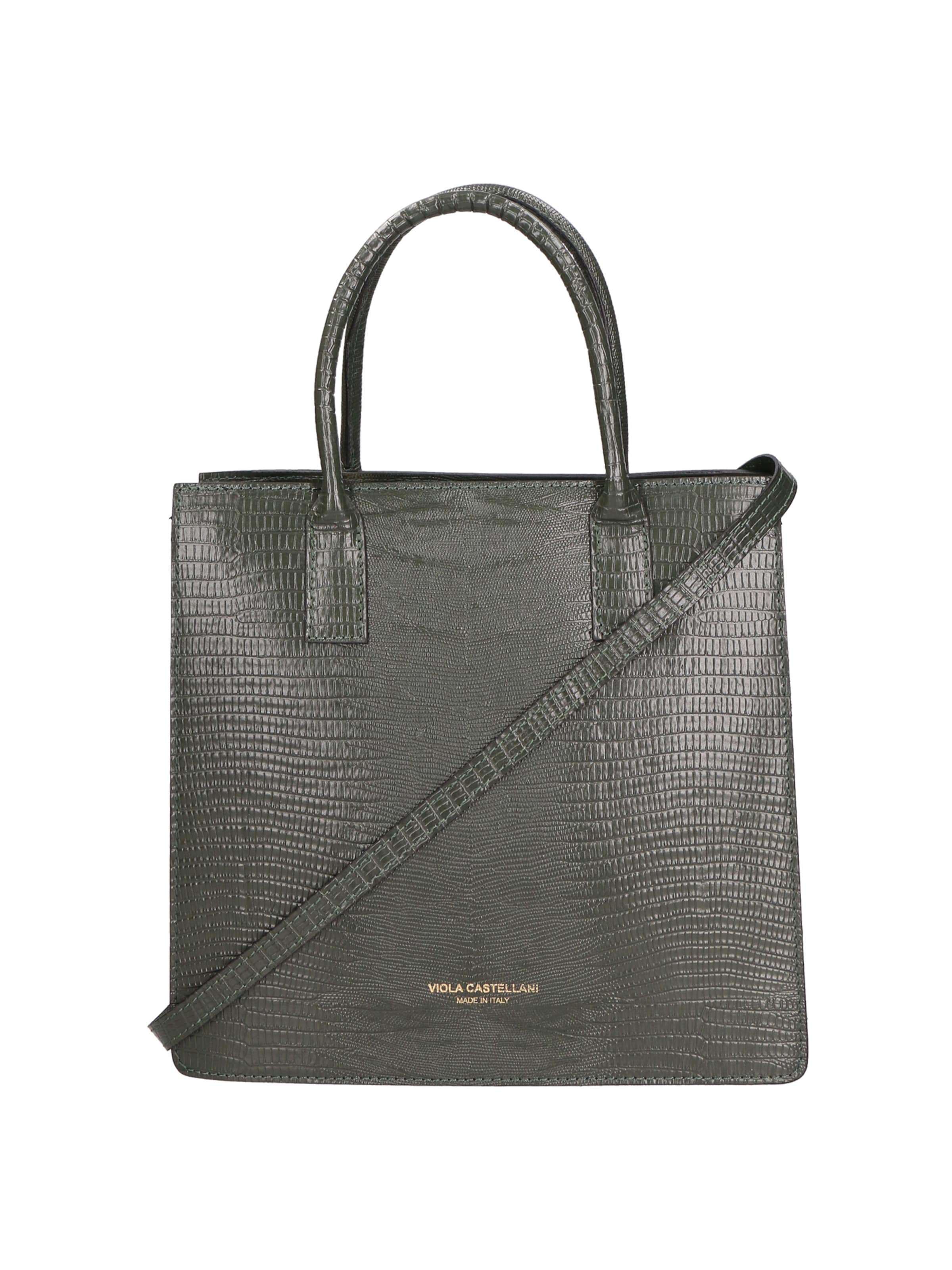 Borsa a mano di Viola Castellani in verde: frontale