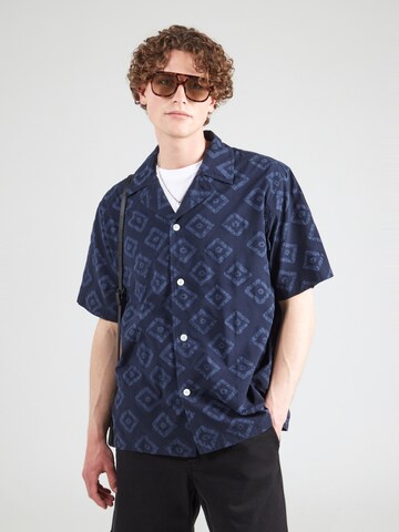 Coupe regular Chemise NORSE PROJECTS en bleu : devant