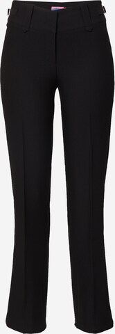 Edikted Regular Pleated Pants in Black: front