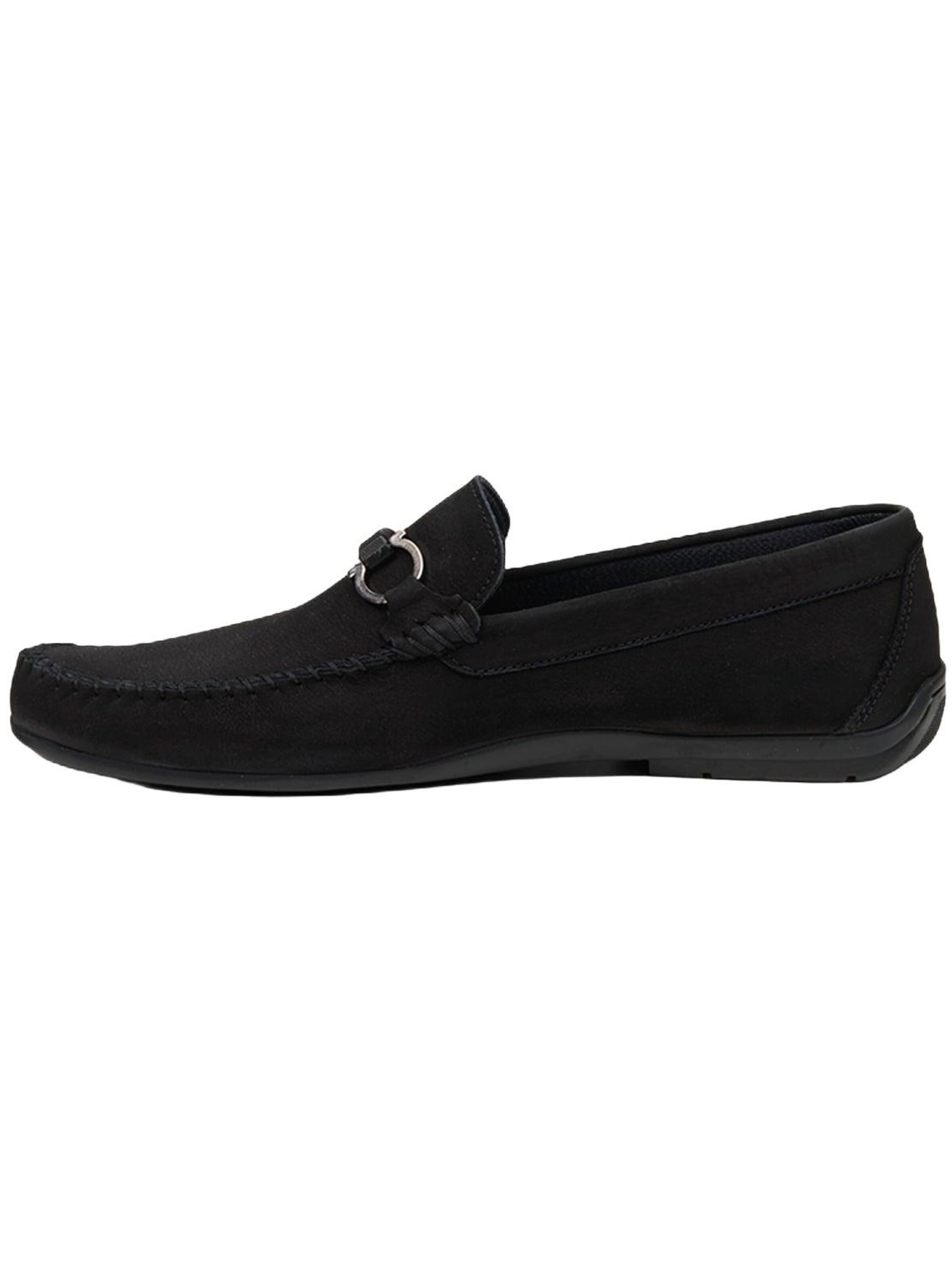 Chaussure basse 'Slipper' Desa en noir : devant