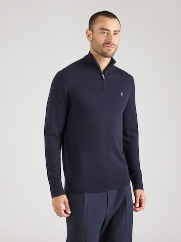 AllSaints Sweter 'KILBURN' w kolorze niebieski: przód