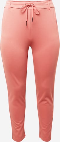 Pantalon ONLY Carmakoma en rose : devant