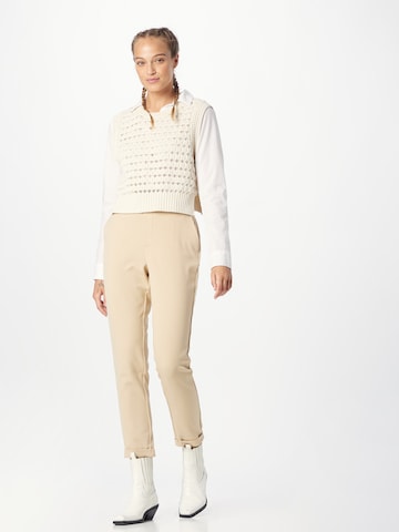 VERO MODA Slimfit Hose 'MAYA' in Beige