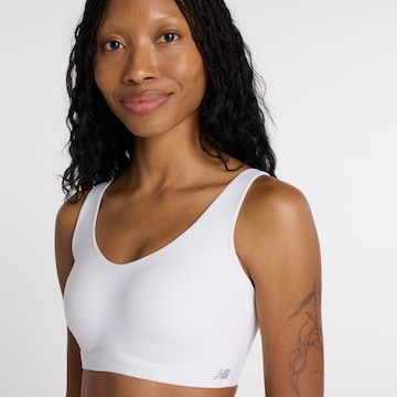 new balance - Soutien Bustier Soutien de desporto em branco