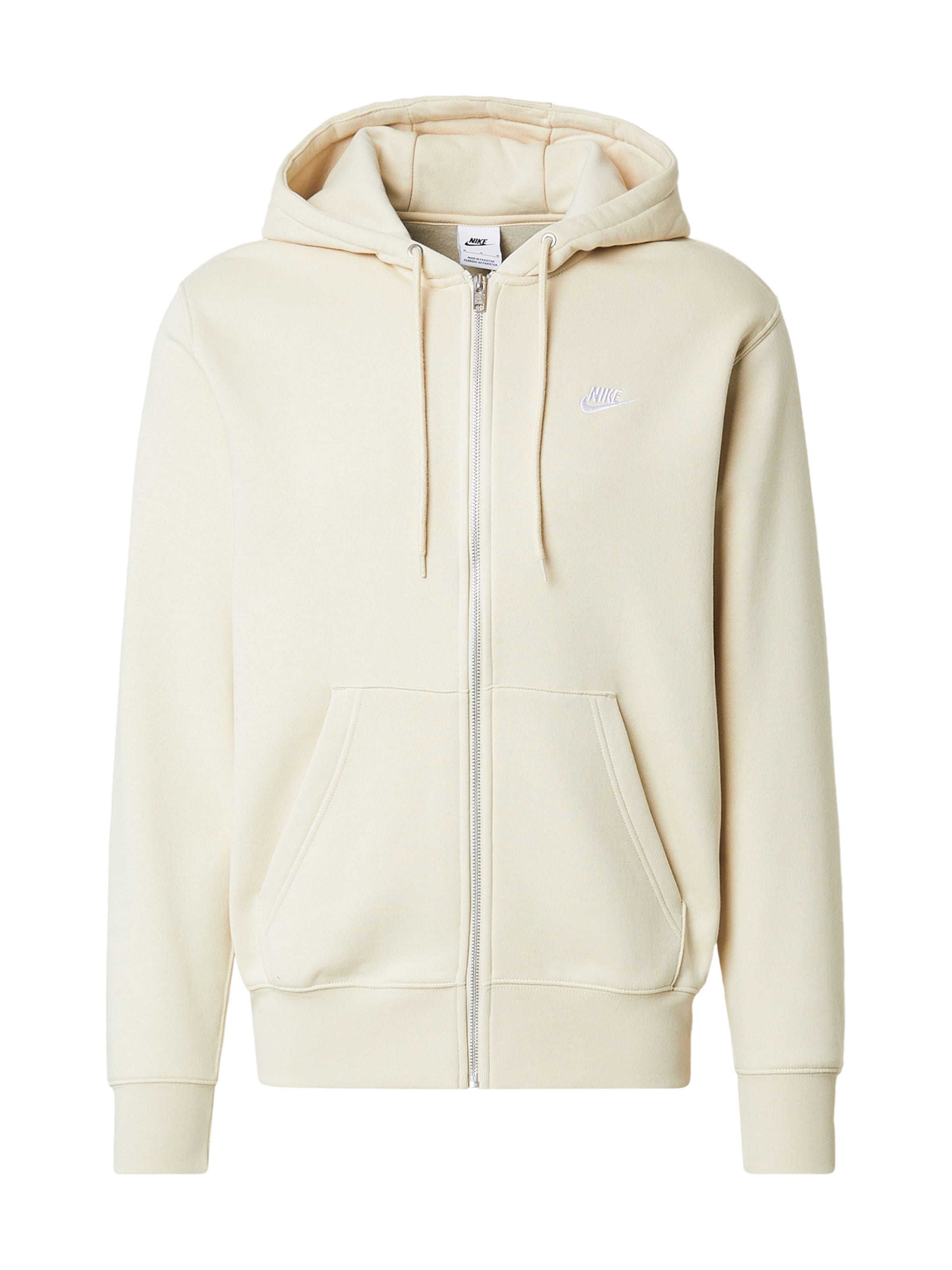 Nike Sportswear Кофта на молнии 'CLUB' в Зеленый: спереди