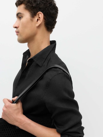 Marks & Spencer Regular Fit Hemd in Schwarz