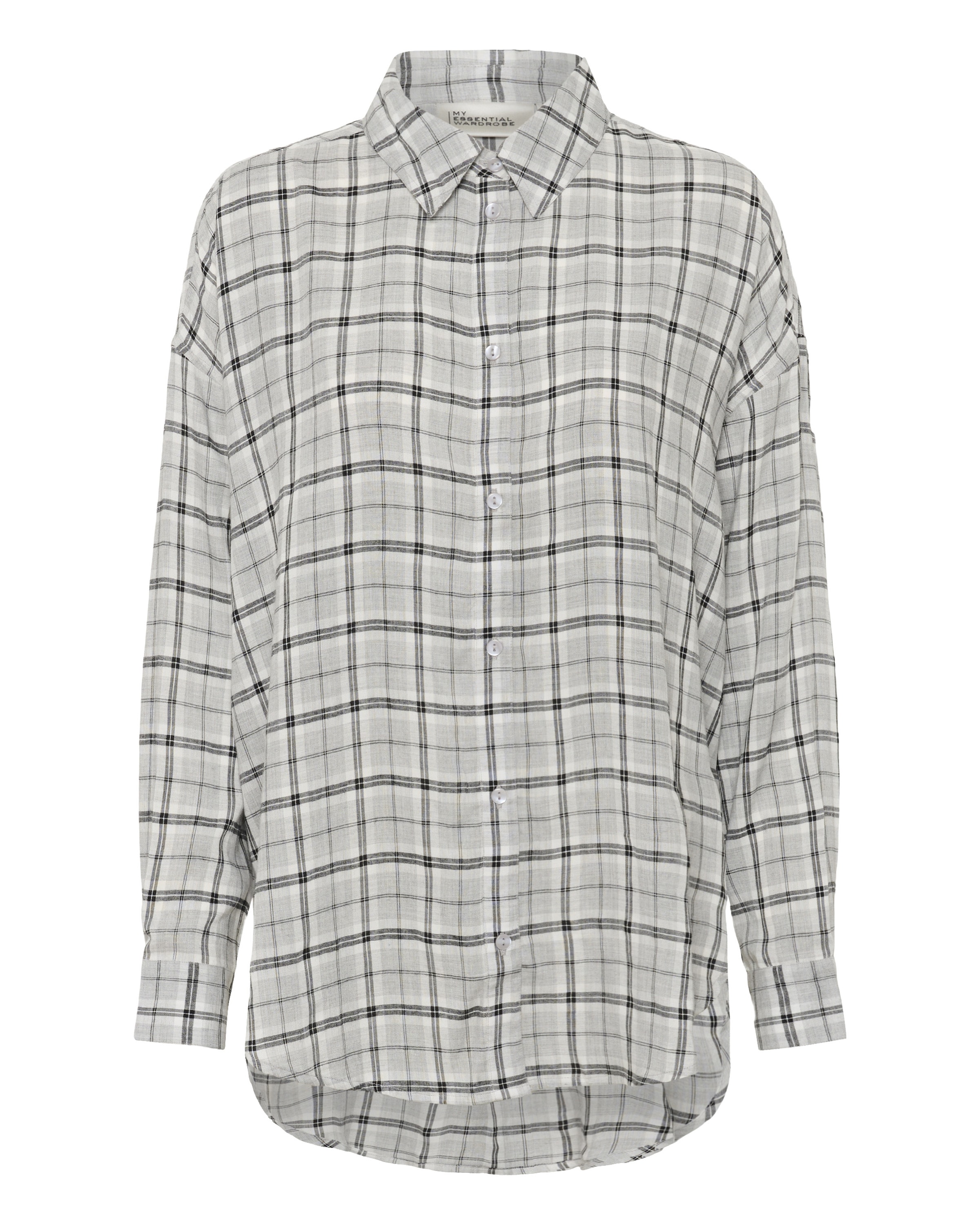 My Essential Wardrobe Bluse 'Iris' in Grau: Vorderseite
