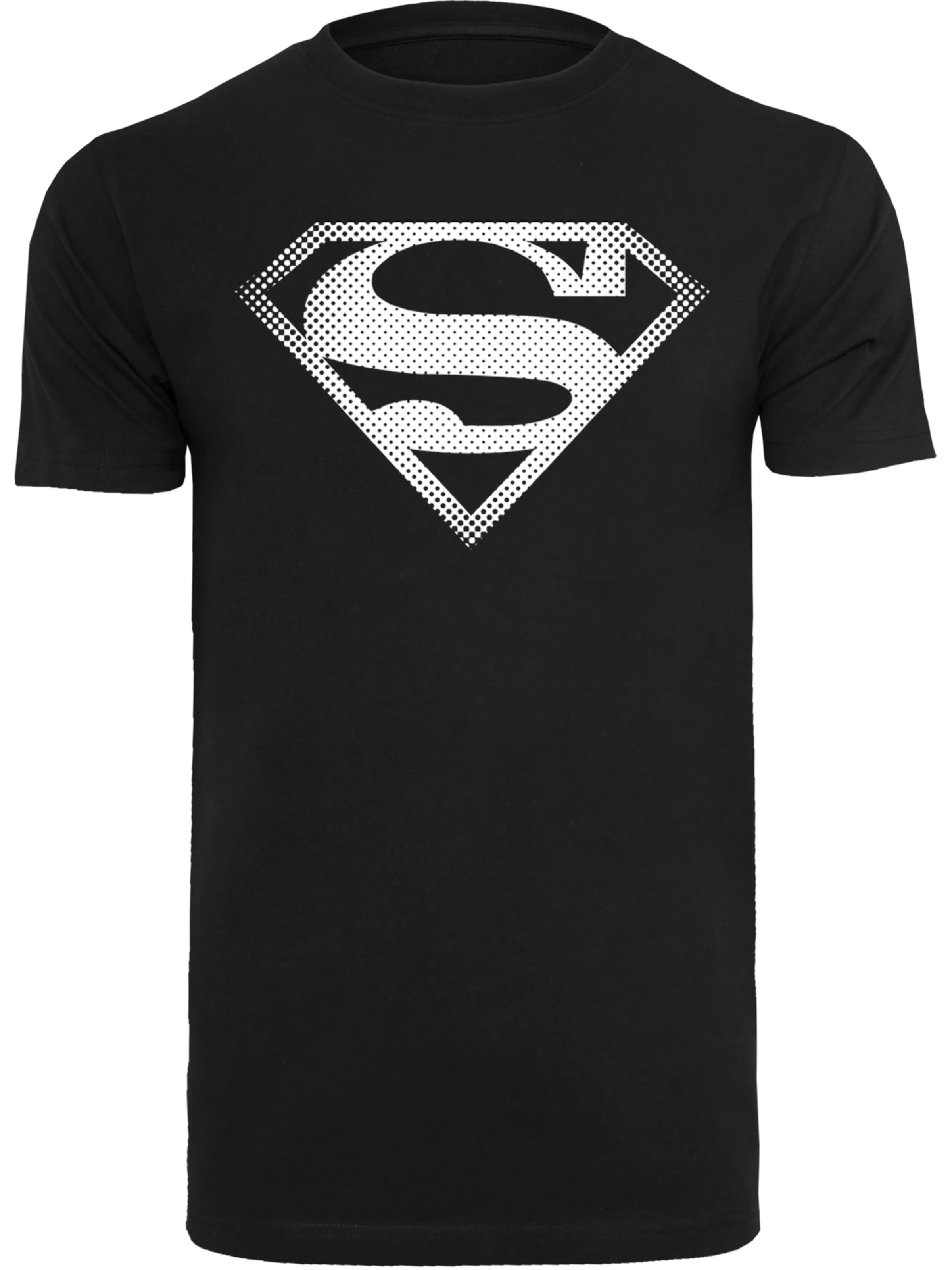 F4NT4STIC Shirt 'DC Comics Superman Spot Logo' in Black: front