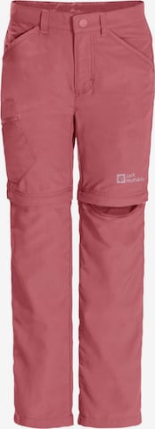 JACK WOLFSKIN Outdoor Pants 'Safari' in Pink: front
