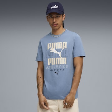 T-Shirt PUMA en bleu : devant