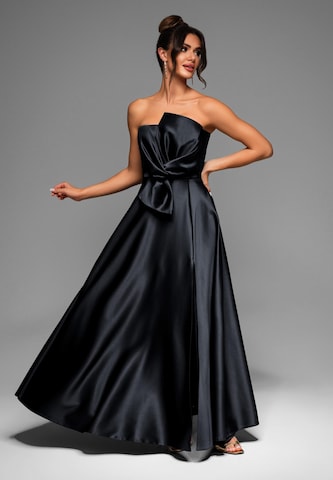 Robe de soirée 'LA-OM-DLR004' Ombre en noir