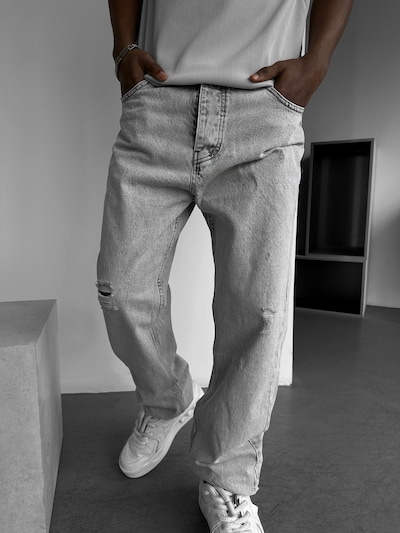 Kleidermafia Jeans 'Baggy Torn Jeans - Grey'‌‌‌‌‌‌‌ in 29 in grau, Produktansicht