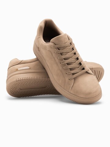 Ombre Platform trainers in Brown