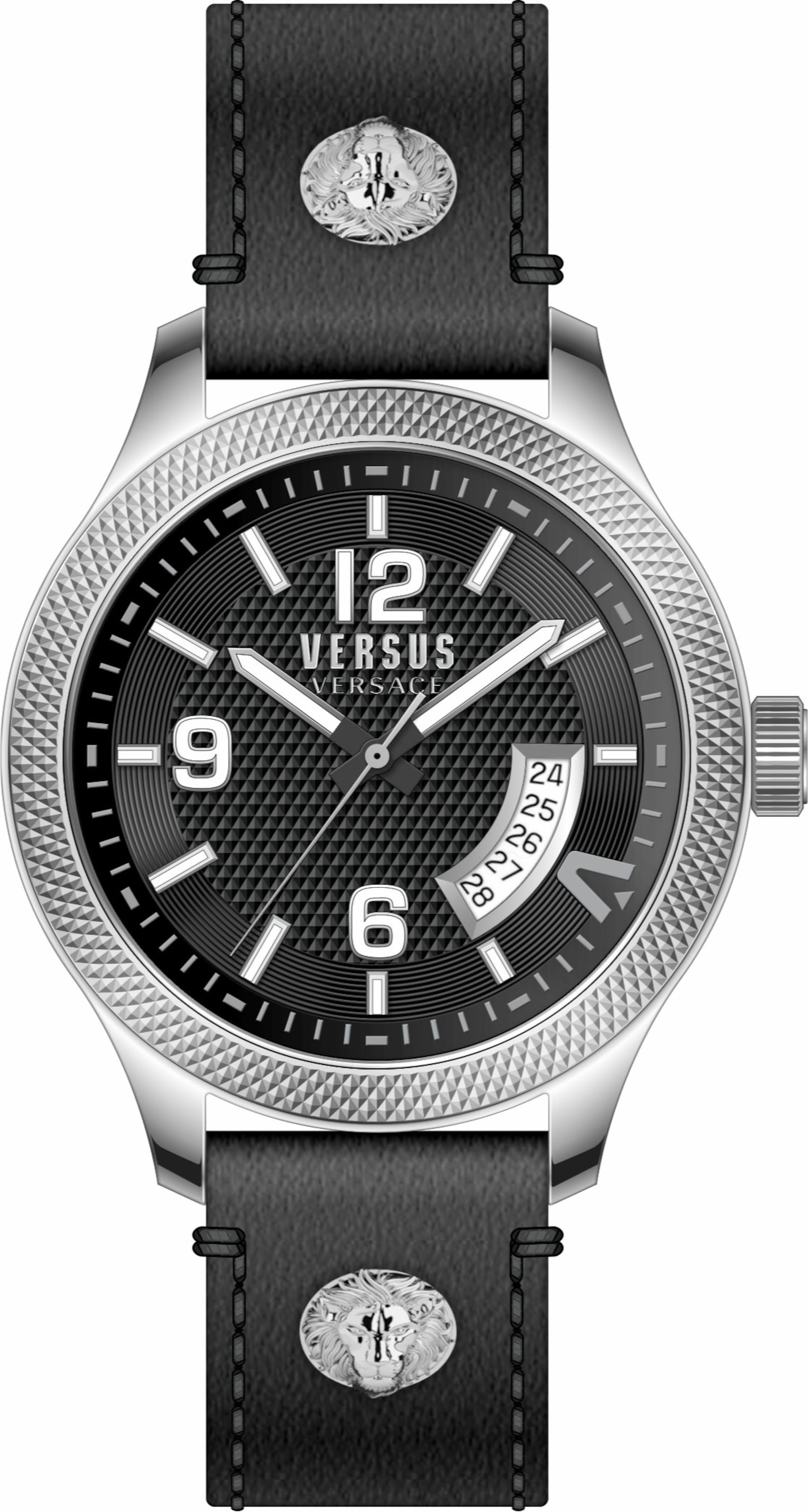 VERSACE Uhr in Schwarz: Vorderseite