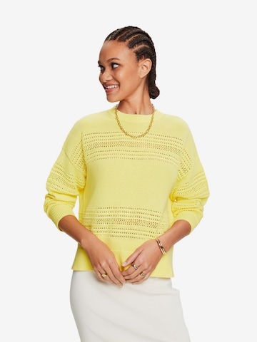 Pull-over ESPRIT en jaune : devant