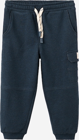 MANGO KIDS Tapered Housut värissä sininen: etupuoli