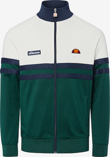 Džemperis 'Rimini' iš ELLESSE, spalva – nebalintos drobės spalva / tamsiai mėlyna jūros spalva / smaragdinė spalva, Prekių apžvalga