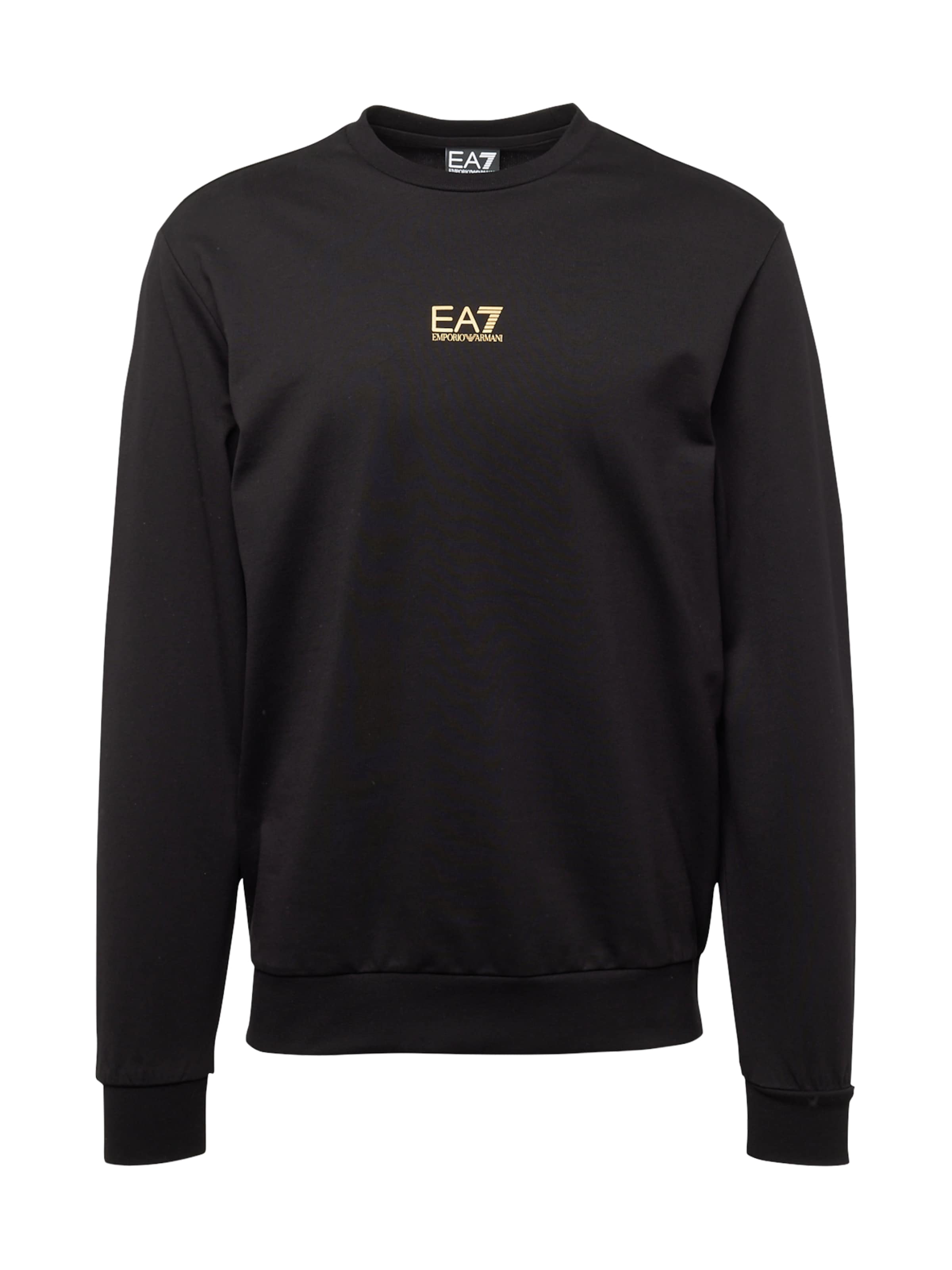 EA7 Emporio Armani Sweatshirt in Black: front