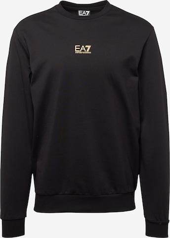 EA7 Emporio Armani Sweatshirt in Black: front