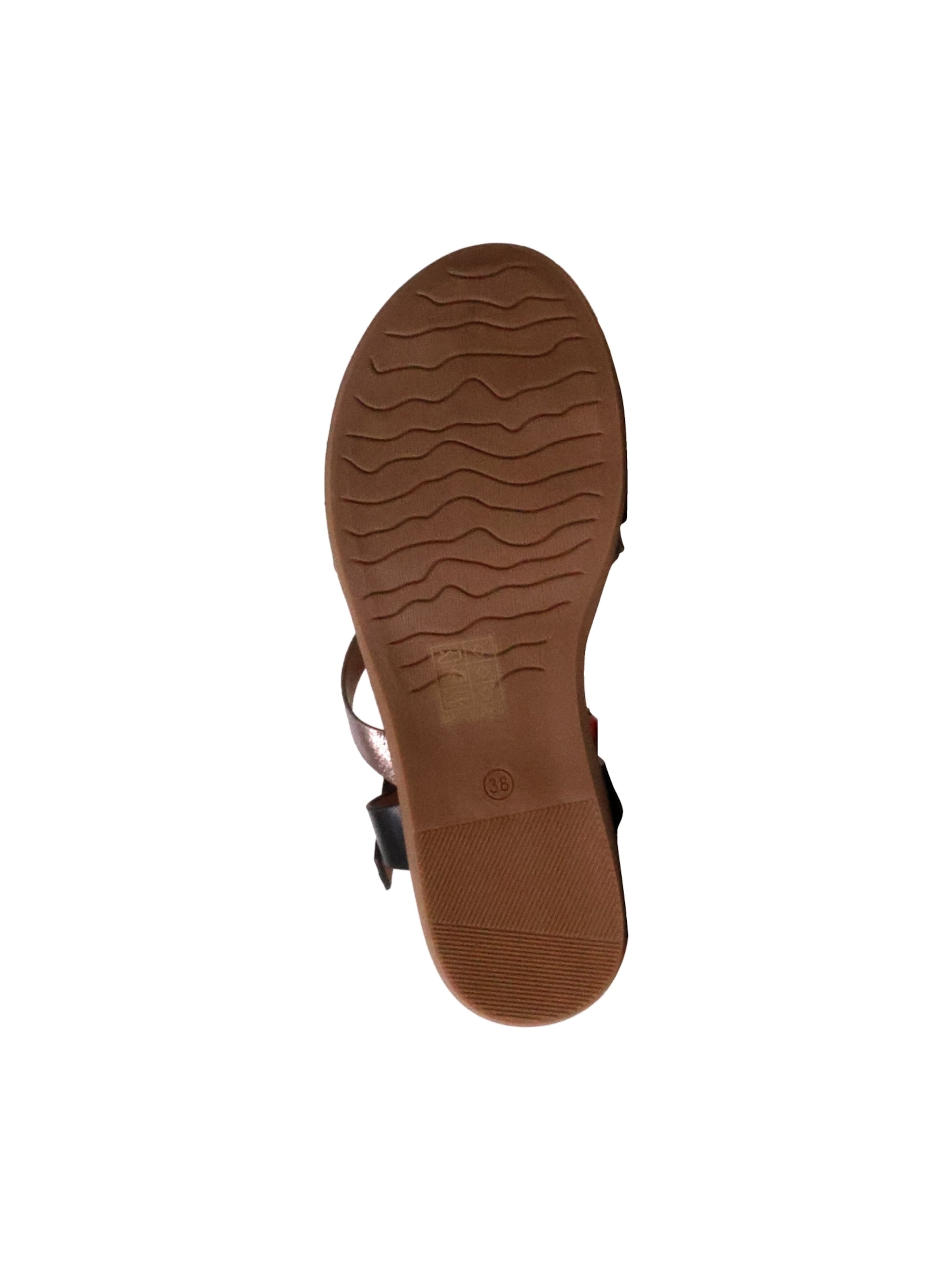 POTI PATI Sandaal 'Flache Sandalen mit Riemchen' in Zwart