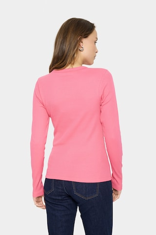 SAINT TROPEZ Sweter 'Aster' w kolorze różowy