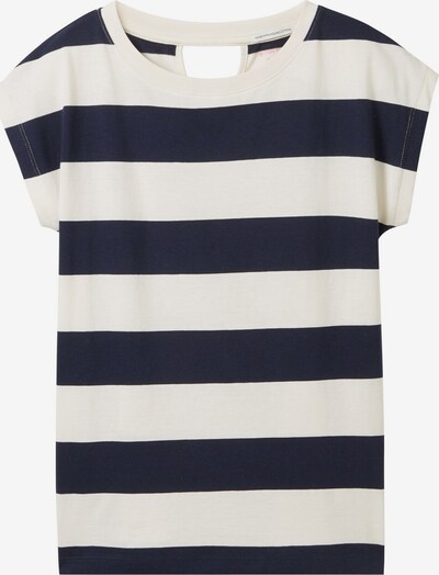 TOM TAILOR Shirt in de kleur Navy / Natuurwit, Productweergave