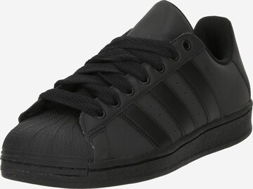 Baskets basses 'SUPERSTAR' ADIDAS ORIGINALS en noir : devant