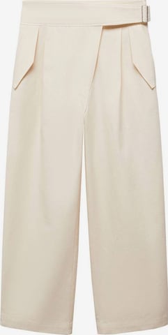 MANGO Wide Leg Hose 'mule' in Beige: predná strana