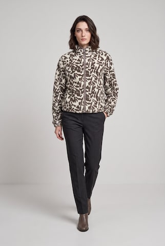 ONLY Carmakoma Fleecejacke in Beige