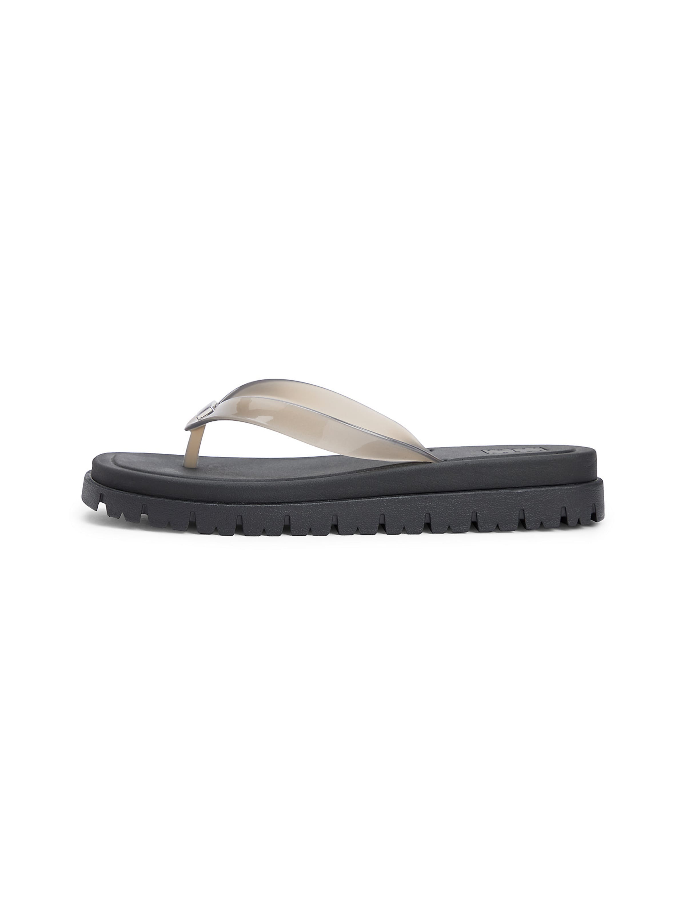 Tommy Jeans T-bar sandals in Black: front