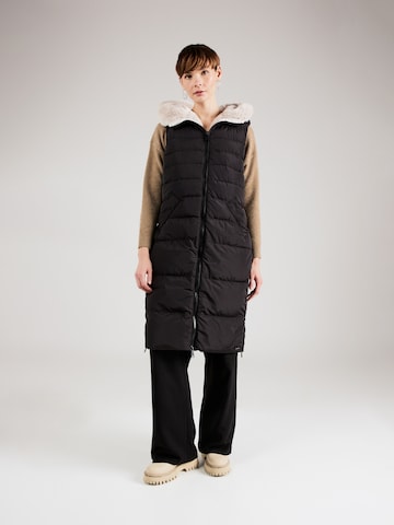 RINO & PELLE Bodywarmer 'Nicci' in Zwart: voorkant