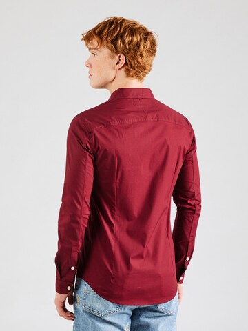 Tommy Jeans Slim fit Button Up Shirt in Purple