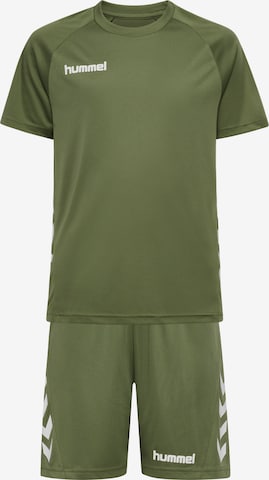Hummel Tracksuit in Green: front